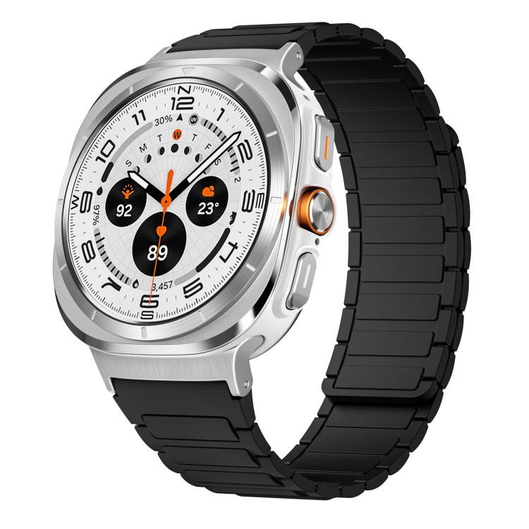 For Samsung Galaxy Watch Ultra / Ultra 2025 xDfind I-shaped Magnetic Silicone Watch Band