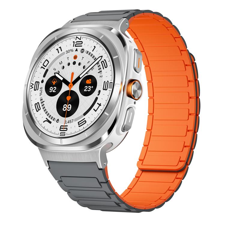For Samsung Galaxy Watch Ultra / Ultra 2025 xDfind I-shaped Magnetic Silicone Watch Band