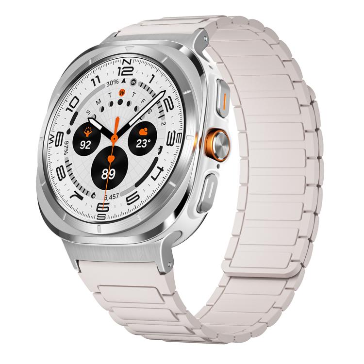 For Samsung Galaxy Watch Ultra / Ultra 2025 xDfind I-shaped Magnetic Silicone Watch Band