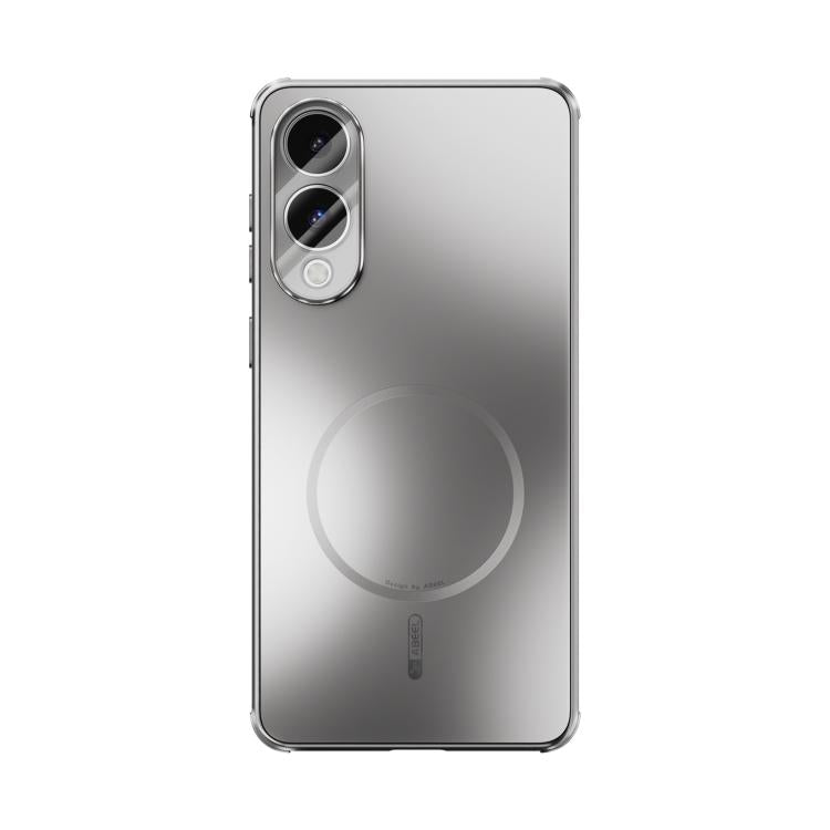 For Samsung Galaxy S25 Edge 5G ABEEL Heat Dissipation Frosted MagSafe Phone Case with Lens Film