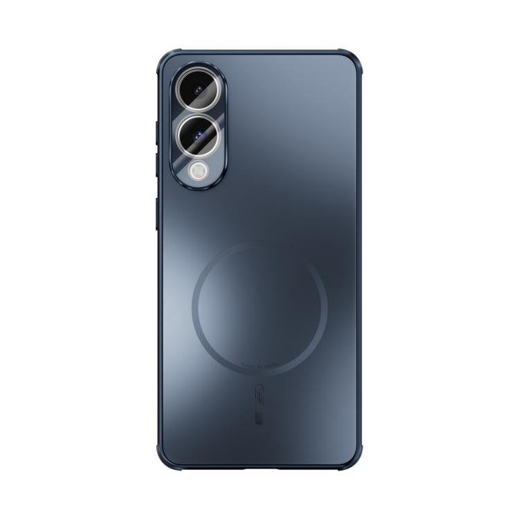 For Samsung Galaxy S25 Edge 5G ABEEL Heat Dissipation Frosted MagSafe Phone Case with Lens Film