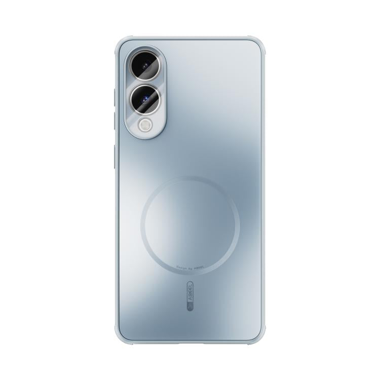 For Samsung Galaxy S25 Edge 5G ABEEL Heat Dissipation Frosted MagSafe Phone Case with Lens Film