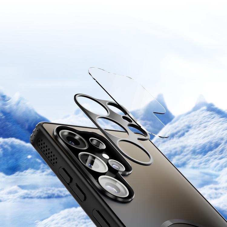 For Samsung Galaxy S25+ 5G ABEEL Heat Dissipation Frosted MagSafe Phone Case with Lens Film