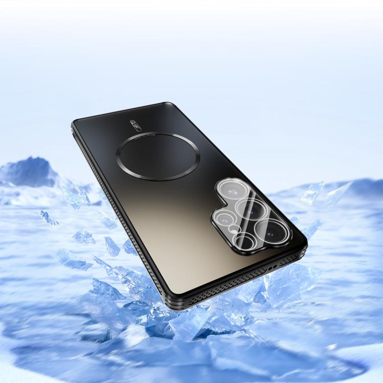 For Samsung Galaxy S25 Ultra 5G ABEEL Heat Dissipation Frosted MagSafe Phone Case with Lens Film