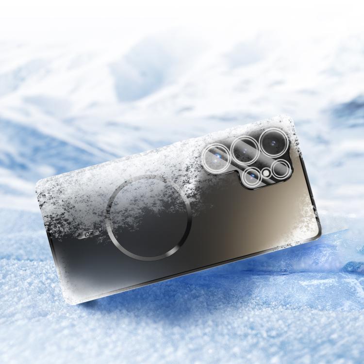 For Samsung Galaxy S25 Ultra 5G ABEEL Heat Dissipation Frosted MagSafe Phone Case with Lens Film