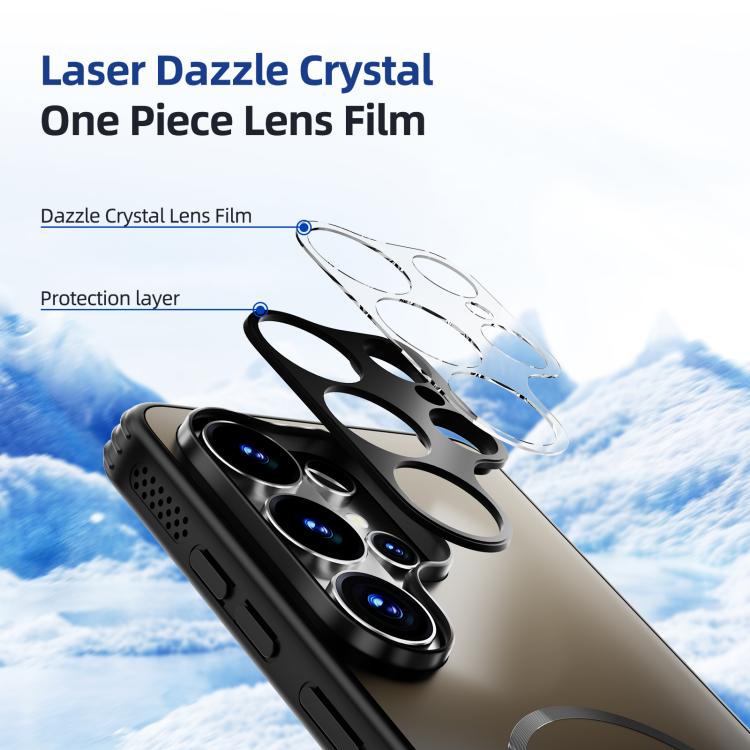 For Samsung Galaxy S26 Ultra 5G ABEEL Heat Dissipation Frosted MagSafe Phone Case with Lens Film