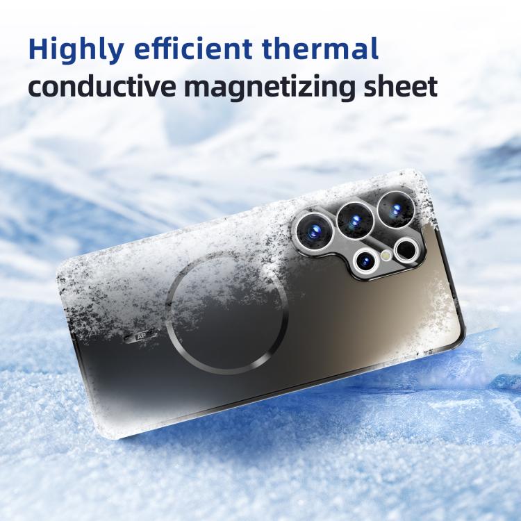 For Samsung Galaxy S26 5G ABEEL Heat Dissipation Frosted MagSafe Phone Case with Lens Film