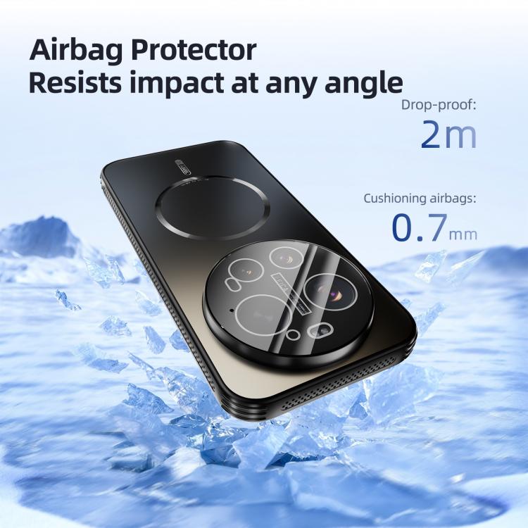 For Xiaomi 17 Ultra ABEEL Heat Dissipation Frosted MagSafe Phone Case with Lens Film