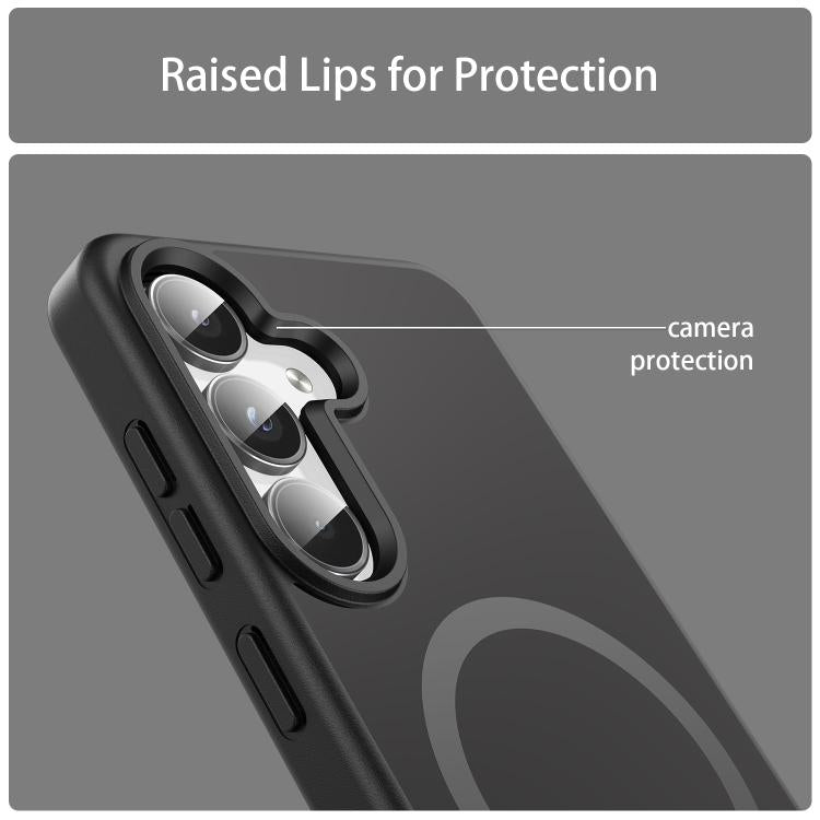 For Samsung Galaxy S25 5G Fanying Series PC Hybrid TPU Translucent Frosted MagSafe Phone Case