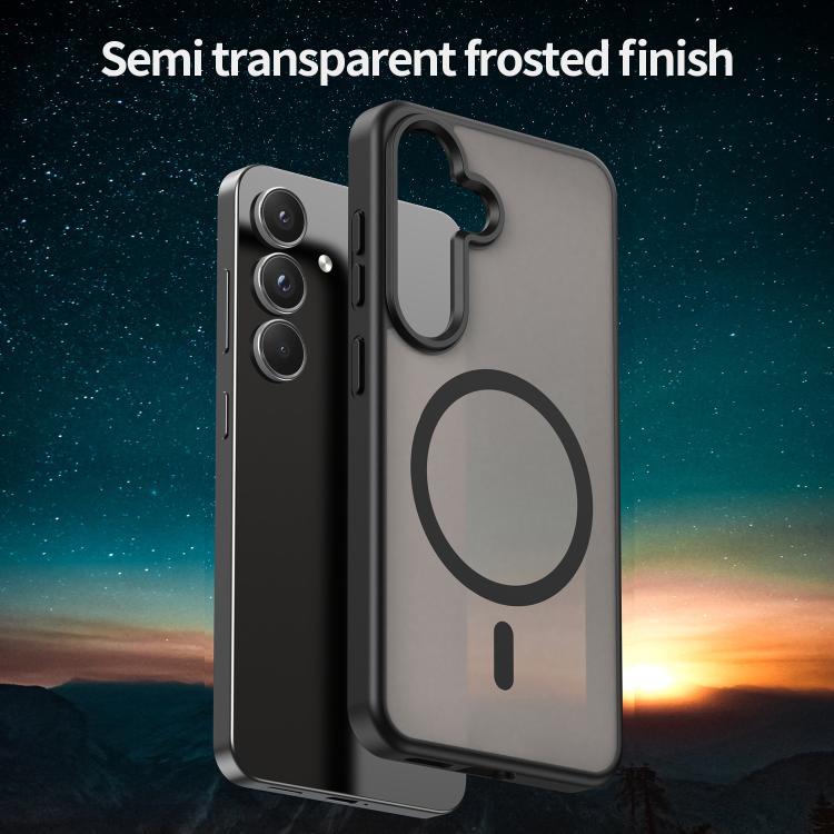 For Samsung Galaxy S25 5G Fanying Series PC Hybrid TPU Translucent Frosted MagSafe Phone Case