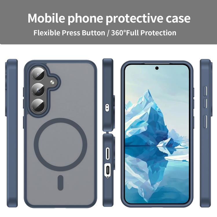 For Samsung Galaxy S25 5G Fanying Series PC Hybrid TPU Translucent Frosted MagSafe Phone Case