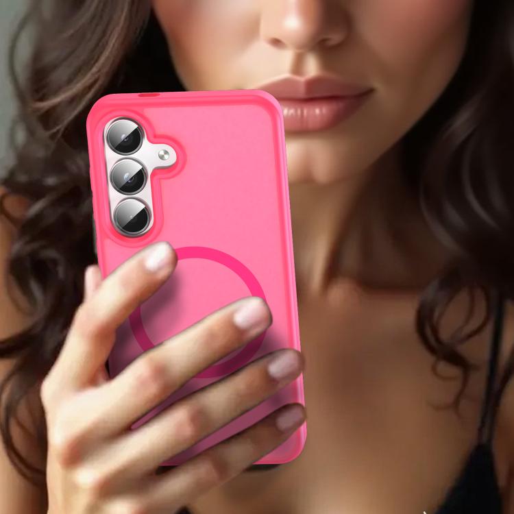 For Samsung Galaxy S25 5G Fanying Series PC Hybrid TPU Translucent Frosted MagSafe Phone Case