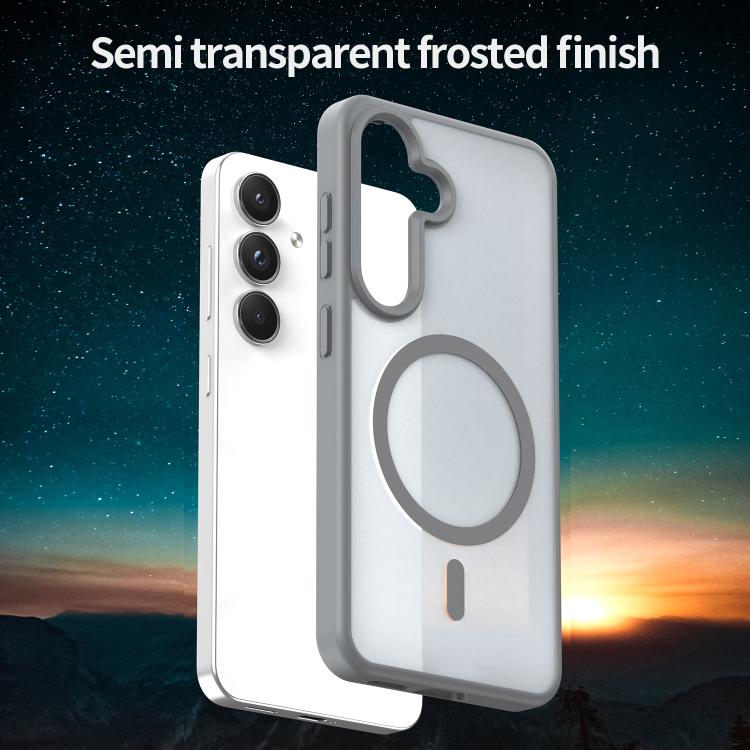 For Samsung Galaxy S25 5G Fanying Series PC Hybrid TPU Translucent Frosted MagSafe Phone Case