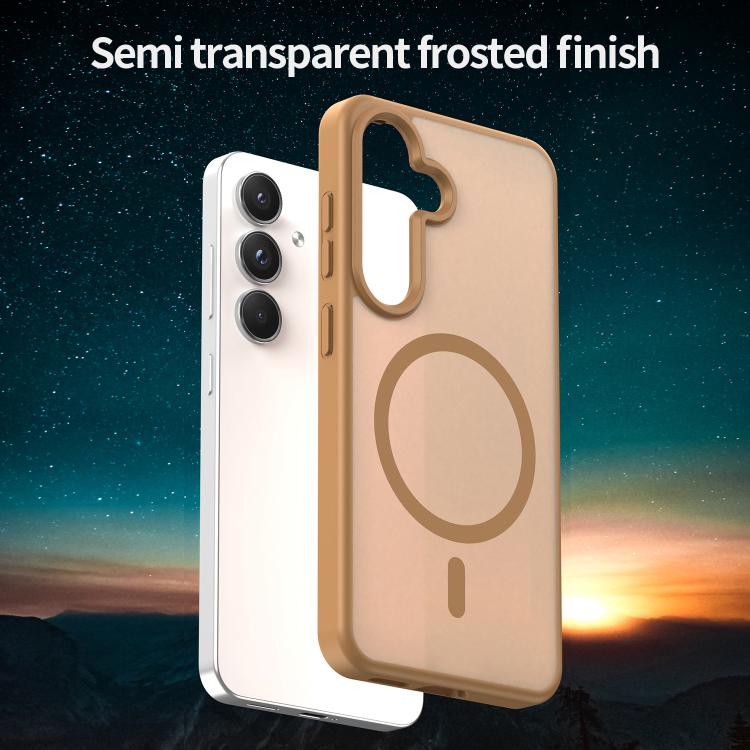 For Samsung Galaxy S25 5G Fanying Series PC Hybrid TPU Translucent Frosted MagSafe Phone Case
