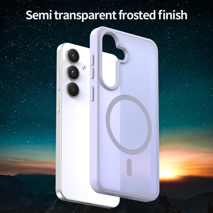 For Samsung Galaxy S25 5G Fanying Series PC Hybrid TPU Translucent Frosted MagSafe Phone Case