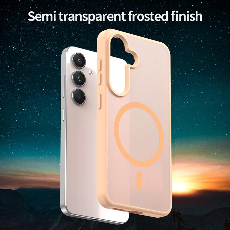For Samsung Galaxy S25 5G Fanying Series PC Hybrid TPU Translucent Frosted MagSafe Phone Case
