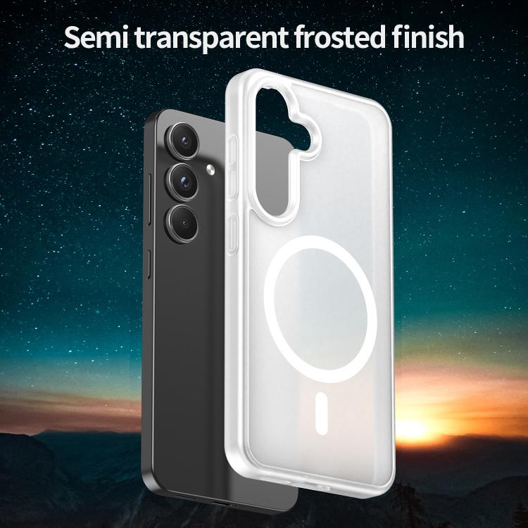 For Samsung Galaxy S25 5G Fanying Series PC Hybrid TPU Translucent Frosted MagSafe Phone Case
