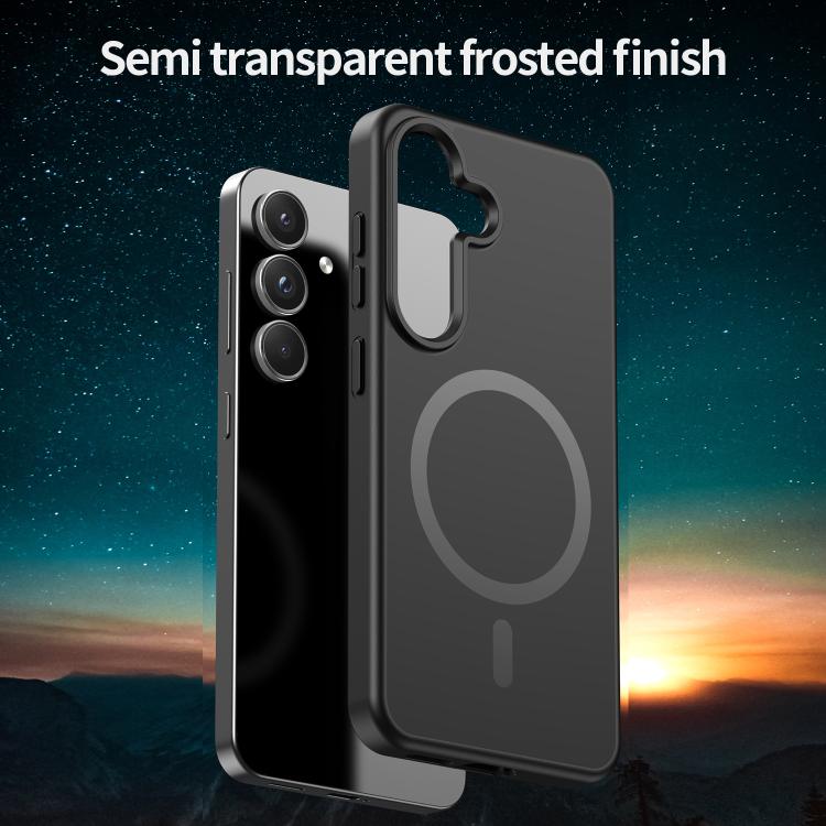 For Samsung Galaxy S24 5G Fanying Series PC Hybrid TPU Translucent Frosted MagSafe Phone Case