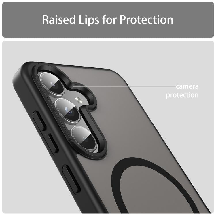 For Samsung Galaxy S24 5G Fanying Series PC Hybrid TPU Translucent Frosted MagSafe Phone Case