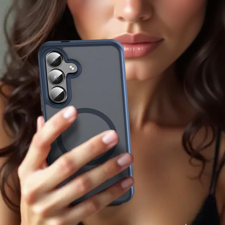 For Samsung Galaxy S24 5G Fanying Series PC Hybrid TPU Translucent Frosted MagSafe Phone Case