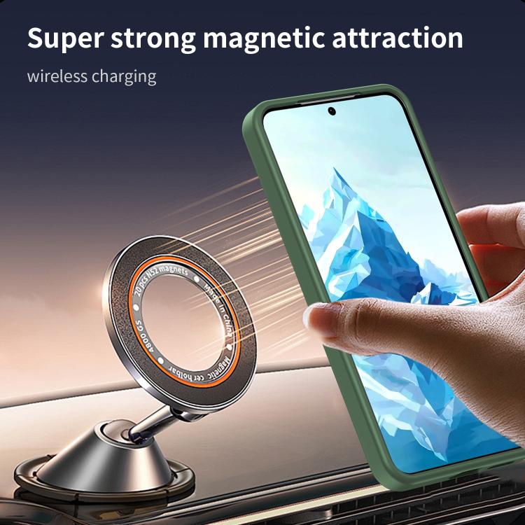 For Samsung Galaxy S24 5G Fanying Series PC Hybrid TPU Translucent Frosted MagSafe Phone Case