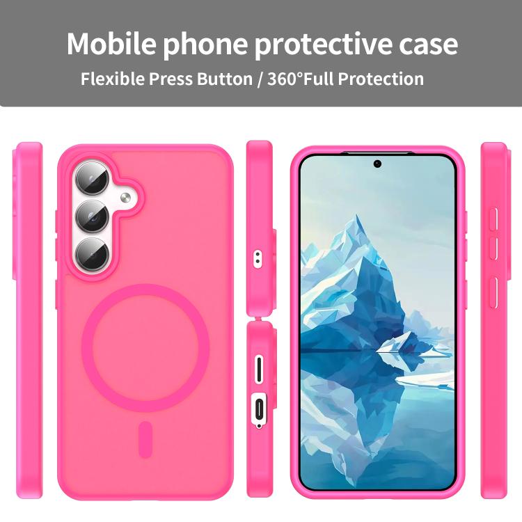 For Samsung Galaxy S24 5G Fanying Series PC Hybrid TPU Translucent Frosted MagSafe Phone Case