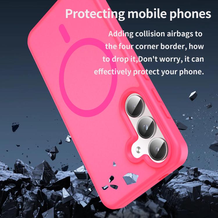 For Samsung Galaxy S24 5G Fanying Series PC Hybrid TPU Translucent Frosted MagSafe Phone Case