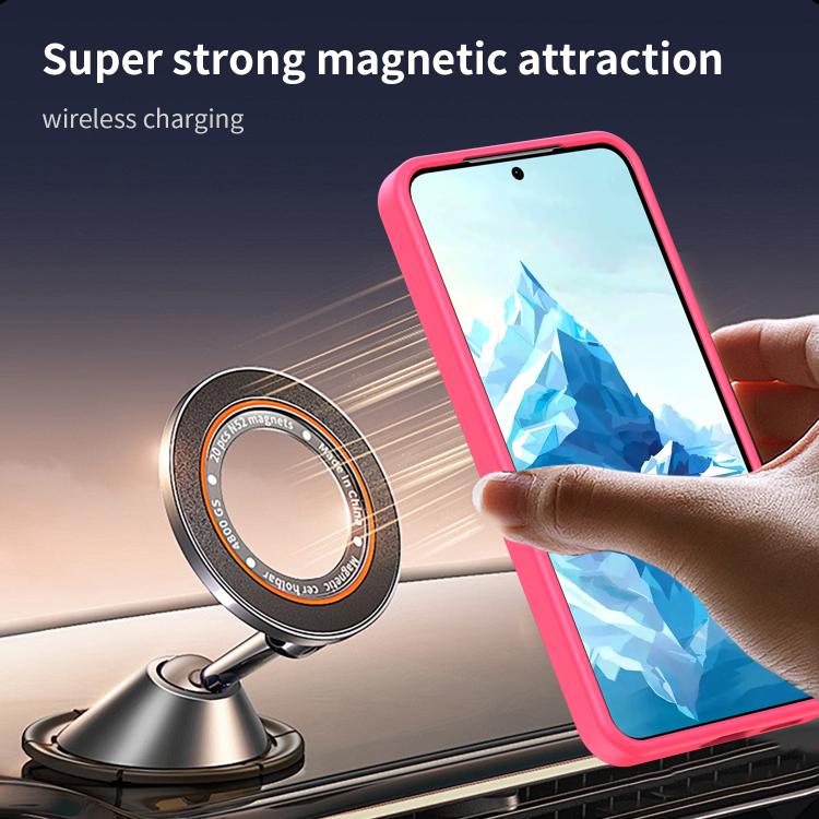 For Samsung Galaxy S24 5G Fanying Series PC Hybrid TPU Translucent Frosted MagSafe Phone Case