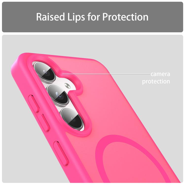 For Samsung Galaxy S24 5G Fanying Series PC Hybrid TPU Translucent Frosted MagSafe Phone Case