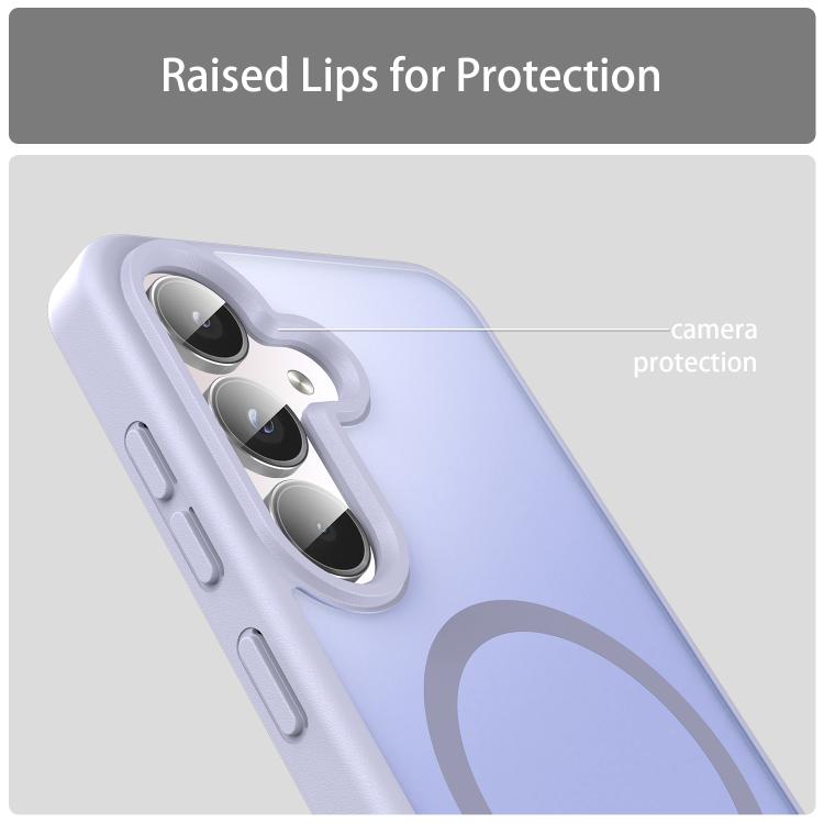 For Samsung Galaxy S24 5G Fanying Series PC Hybrid TPU Translucent Frosted MagSafe Phone Case