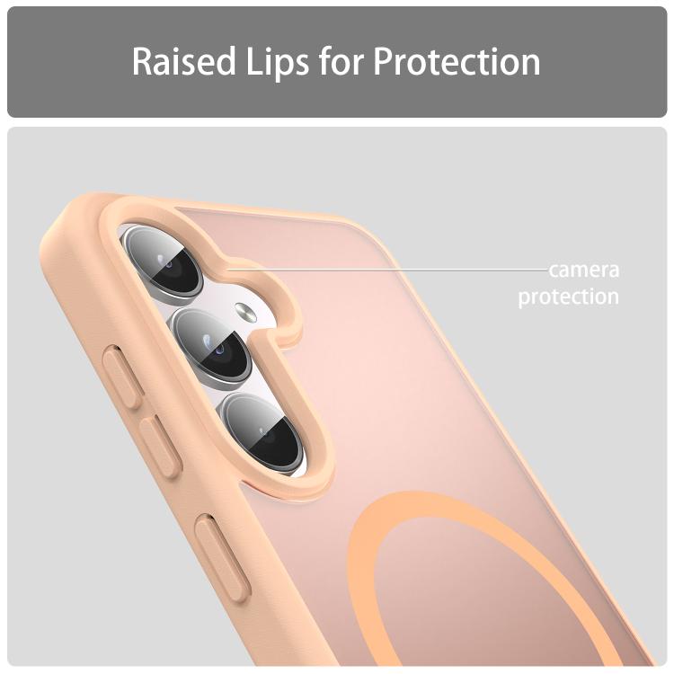 For Samsung Galaxy S24 5G Fanying Series PC Hybrid TPU Translucent Frosted MagSafe Phone Case