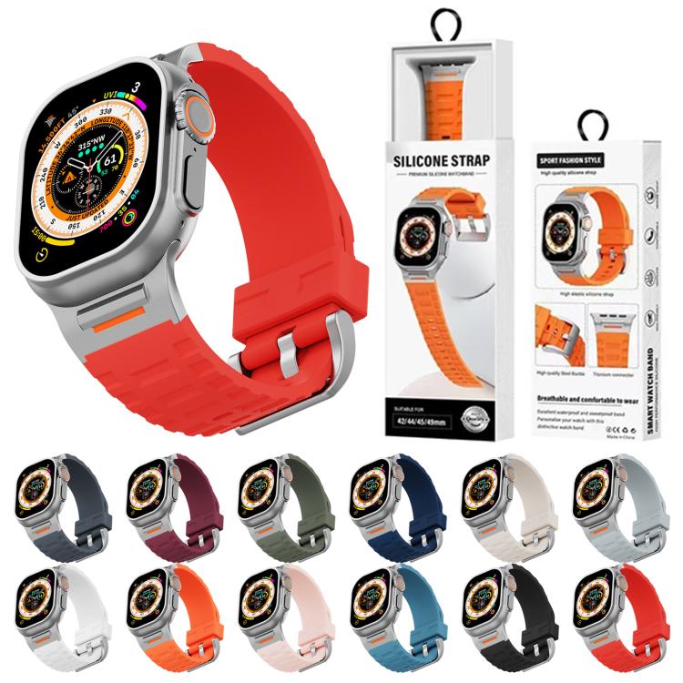 For Apple Watch 42mm / 41mm / 40mm / 38mm Tuobuzhe Liquid Silicone Watch Band