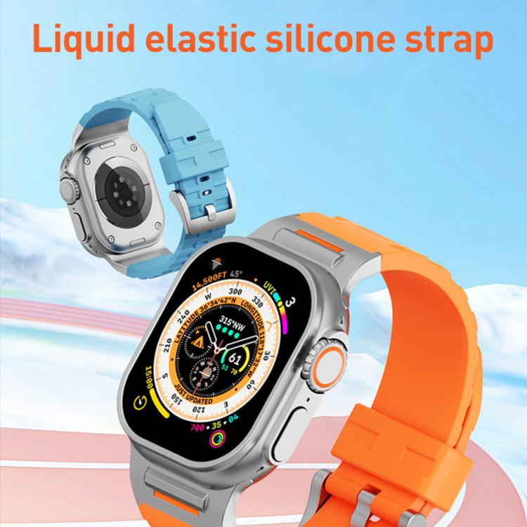For Apple Watch 42mm / 41mm / 40mm / 38mm Tuobuzhe Liquid Silicone Watch Band