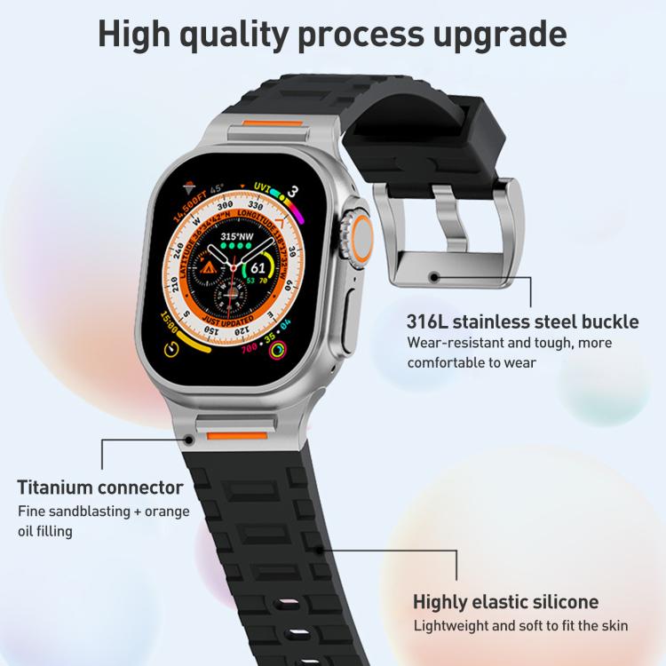 For Apple Watch 42mm / 41mm / 40mm / 38mm Tuobuzhe Liquid Silicone Watch Band