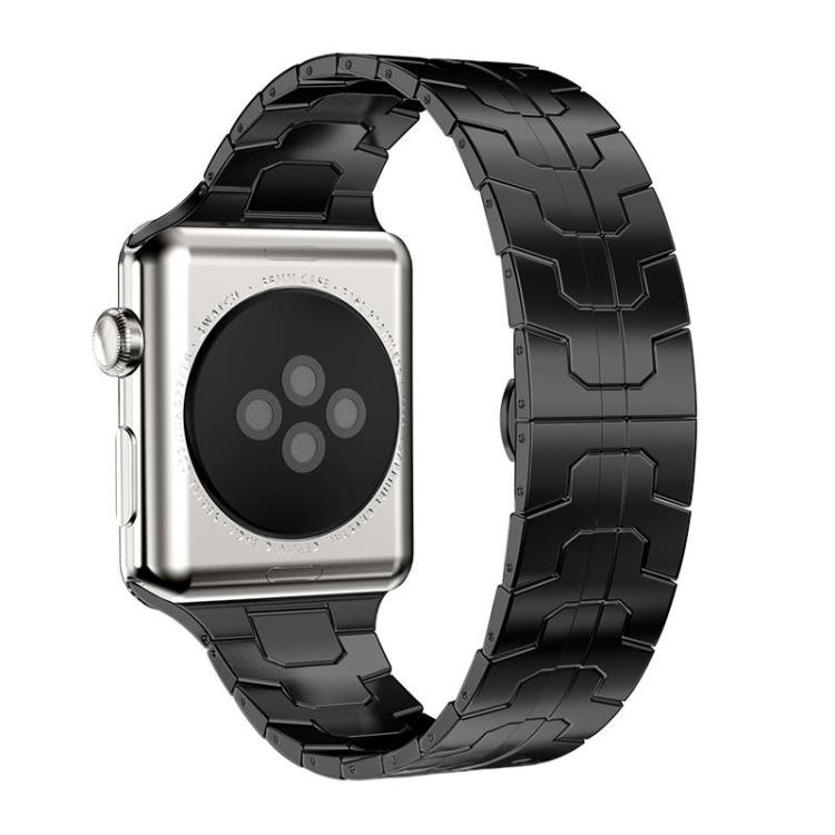 For Apple Watch 38 / 40 / 41 / S10 42mm xDfind Butterfly Buckle Stainless Steel Watch Band