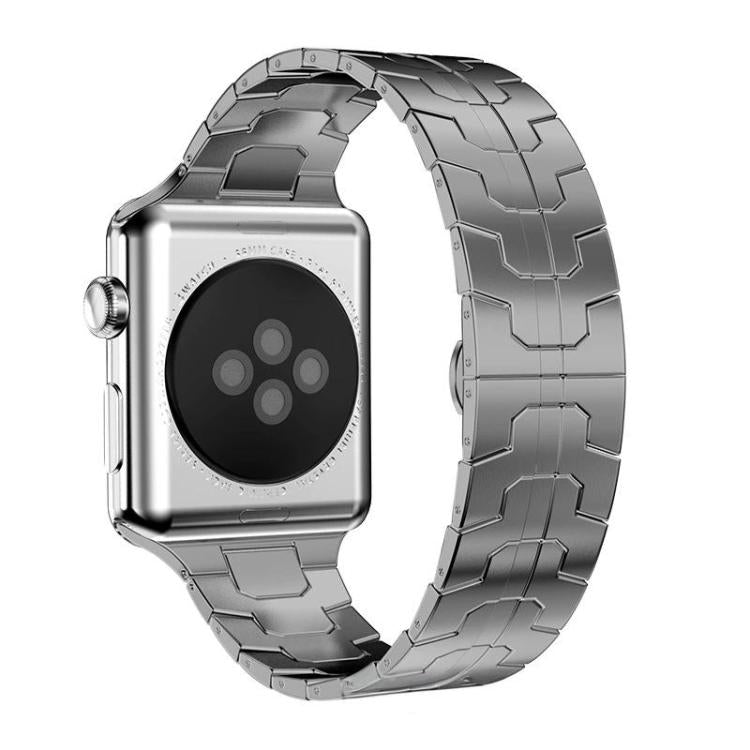 For Apple Watch 38 / 40 / 41 / S10 42mm xDfind Butterfly Buckle Stainless Steel Watch Band