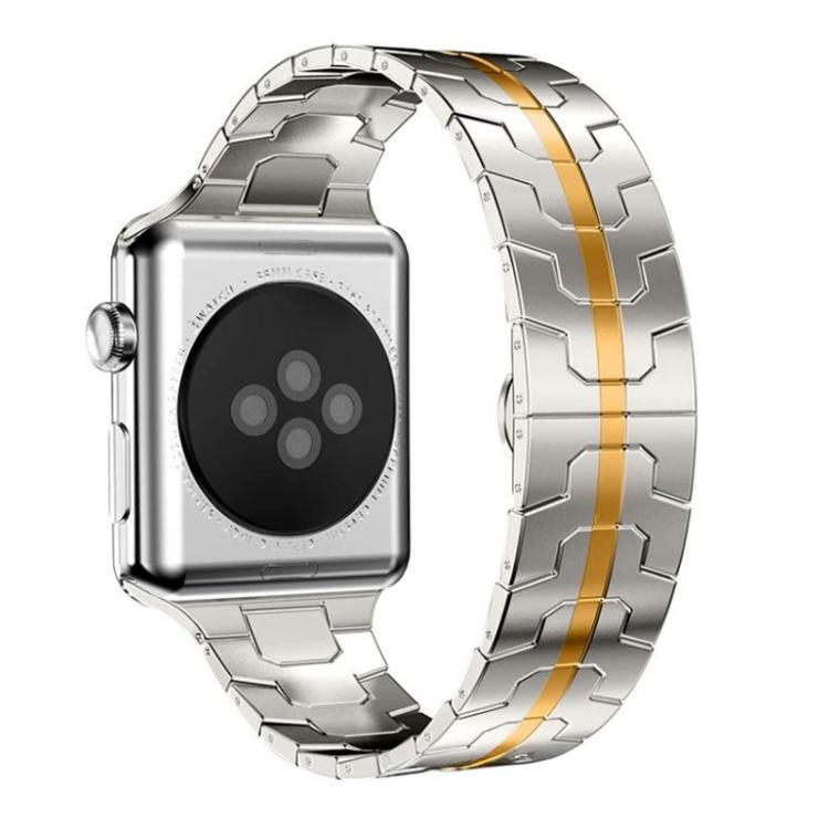 For Apple Watch 38 / 40 / 41 / S10 42mm xDfind Butterfly Buckle Stainless Steel Watch Band