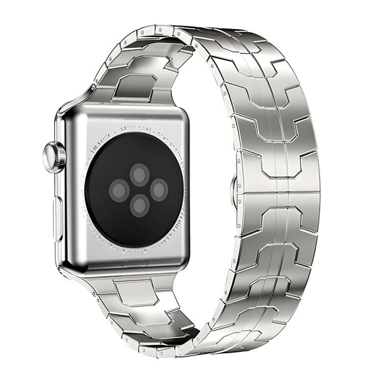 For Apple Watch 38 / 40 / 41 / S10 42mm xDfind Butterfly Buckle Stainless Steel Watch Band