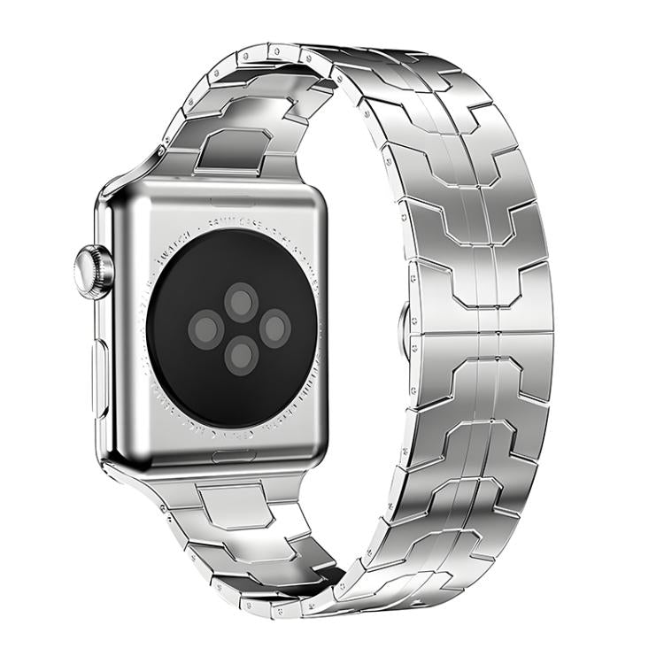 For Apple Watch 38 / 40 / 41 / S10 42mm xDfind Butterfly Buckle Stainless Steel Watch Band