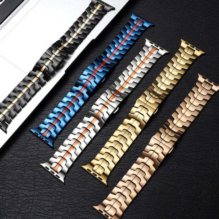 For Apple Watch 38 / 40 / 41 / S10 42mm xDfind Butterfly Buckle Stainless Steel Watch Band