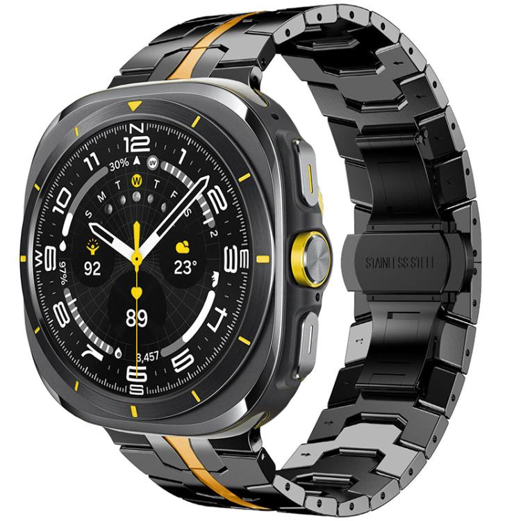 For Samsung Galaxy Watch Ultra / Ultra 2025 xDfind Butterfly Buckle Stainless Steel Watch Band