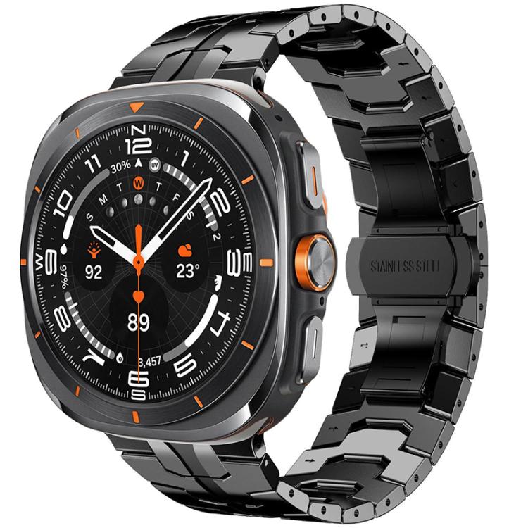For Samsung Galaxy Watch Ultra / Ultra 2025 xDfind Butterfly Buckle Stainless Steel Watch Band