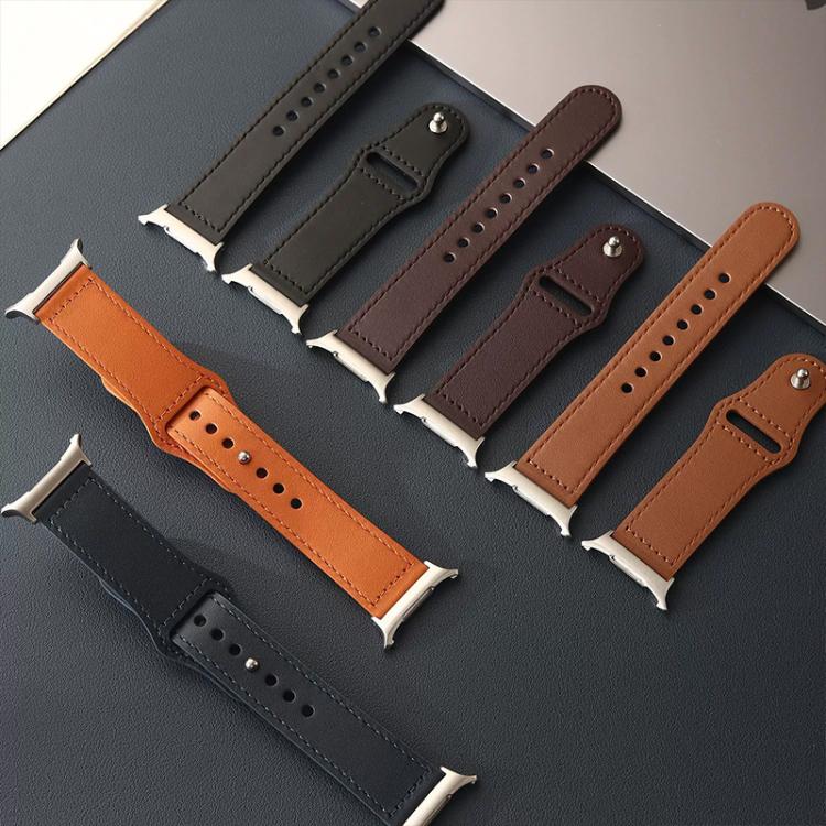 For Samsung Galaxy Watch Ultra / Ultra 2025 xDfind Rivet Buckle Genuine Leather Watch Band