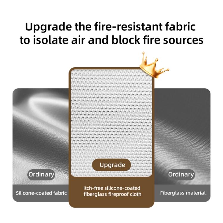 MOMAX SR53E 1-World Airliner Fireproof Storage Bag, Size: 218x235mm - Grey