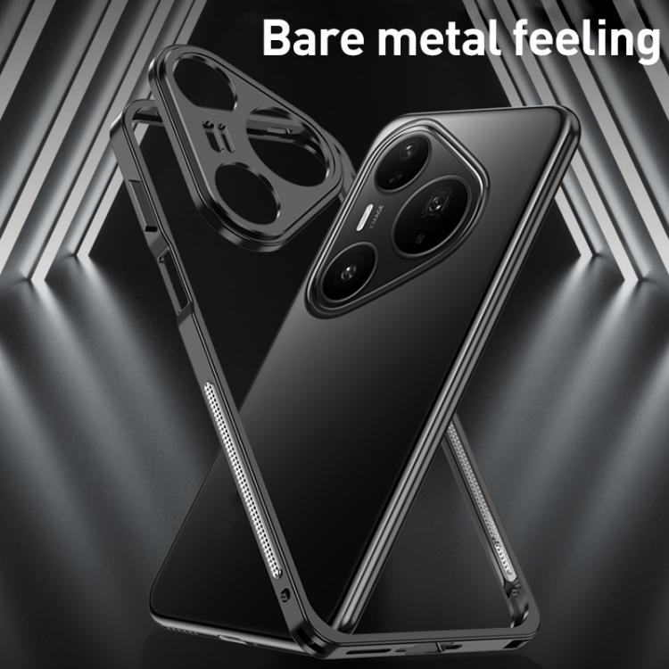 For Huawei Pura 80 5G Metal Frame Heat Dissipation Phone Case with Camera Guard Ring