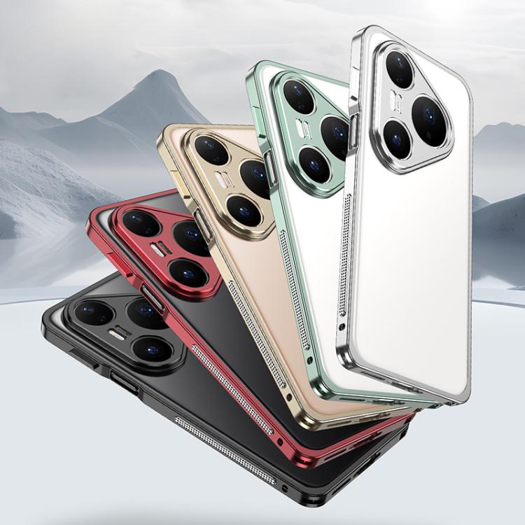For Huawei Pura 80 5G Metal Frame Heat Dissipation Phone Case with Camera Guard Ring