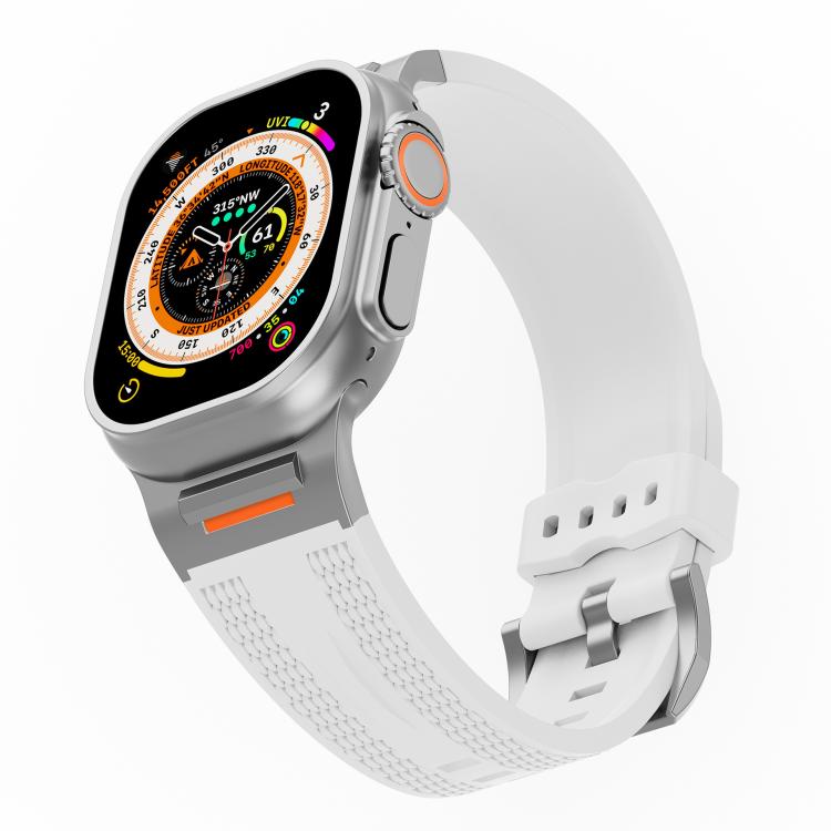 For Apple Watch 46mm / 49mm / 45mm / 44mm Tuobuzhe Woven Texture Silicone Watch Band