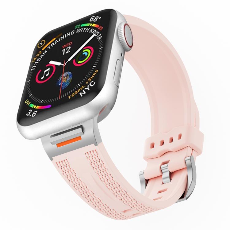 For Apple Watch 42mm / 41mm / 40mm / 38mm Tuobuzhe Woven Texture Silicone Watch Band
