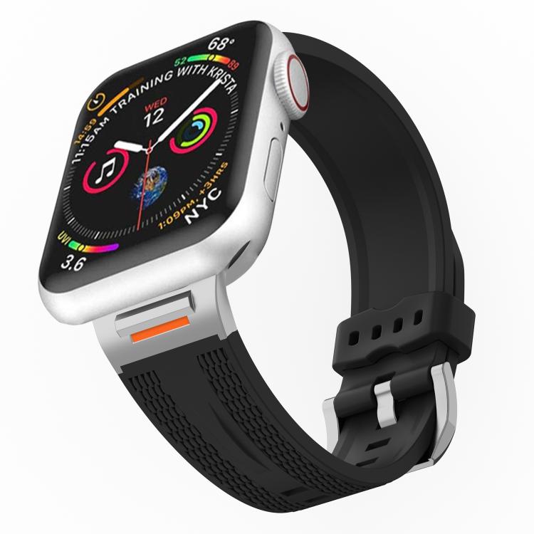 For Apple Watch 42mm / 41mm / 40mm / 38mm Tuobuzhe Woven Texture Silicone Watch Band