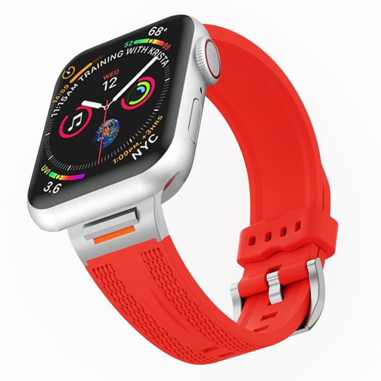 For Apple Watch 42mm / 41mm / 40mm / 38mm Tuobuzhe Woven Texture Silicone Watch Band